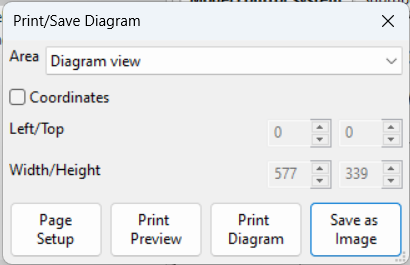 Print/Save Diagram dialog Print/Save Diagram dialog